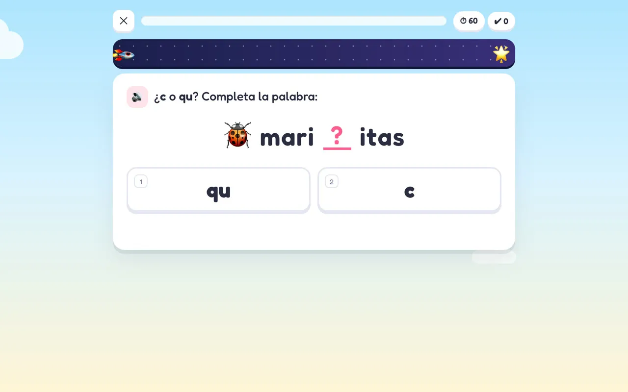 El desafío rápido, contra el reloj.